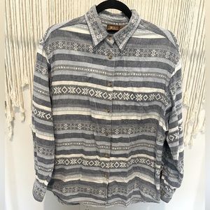 Vintage High Sierra Coachella Hipster Threads Long Sleeve Shirt Sz L UNISEX